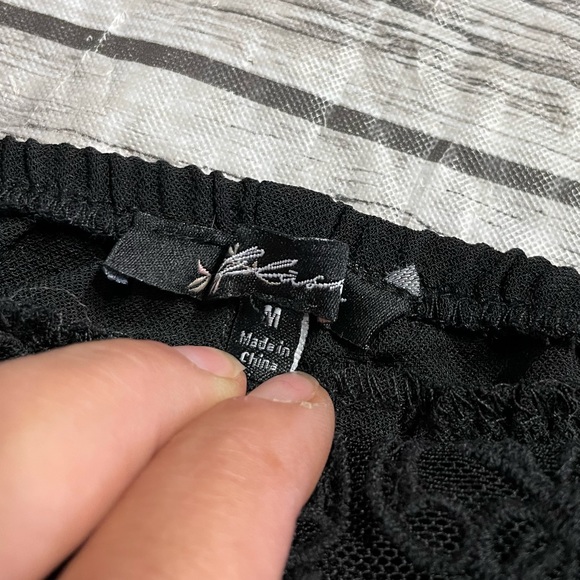 Ladies Medium Blashe Jumpsuit cute peek through lace midsection sparkling crown - Picture 13 of 13